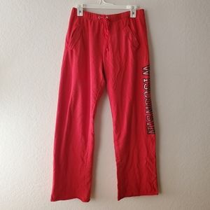Victoria's Secret PINK Collegiate Wisconsin Badgers Wide Leg Sweatpants Size S
